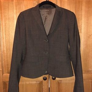 Theory Sage Green Wool Blazer Jacket 00 xs xxs